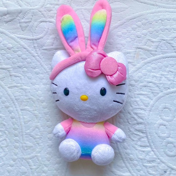 cute pink easter bunny hello kitty plush 🌸 - Picture 2 of 3